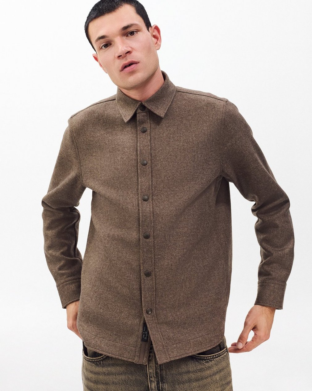 Chelsea Shirt Jacket - Brown - Image 3