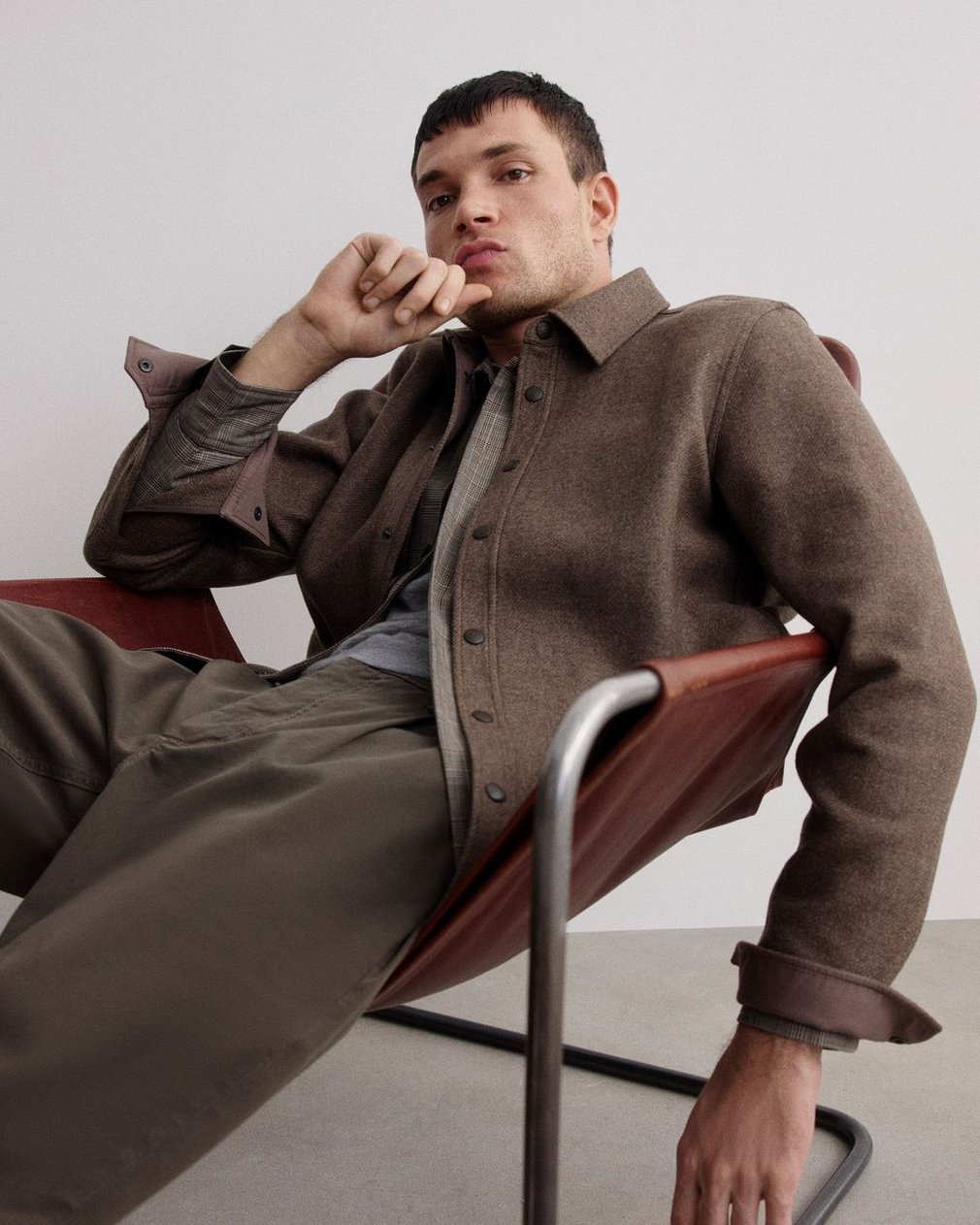 Chelsea Shirt Jacket - Brown - Image 7