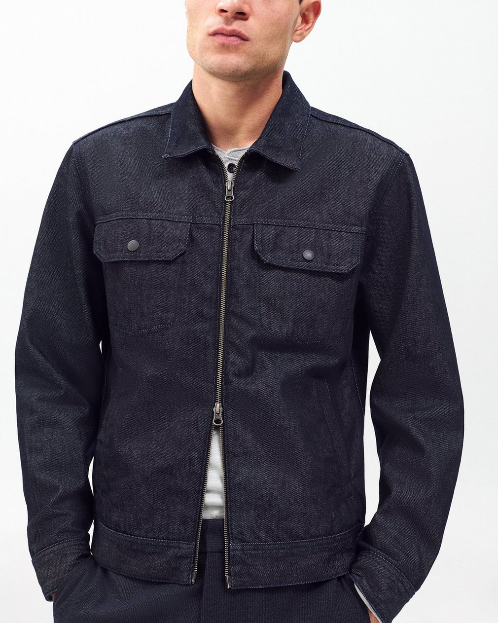 Beau Denim Trucker Jacket - Resin Rinse - Image 4
