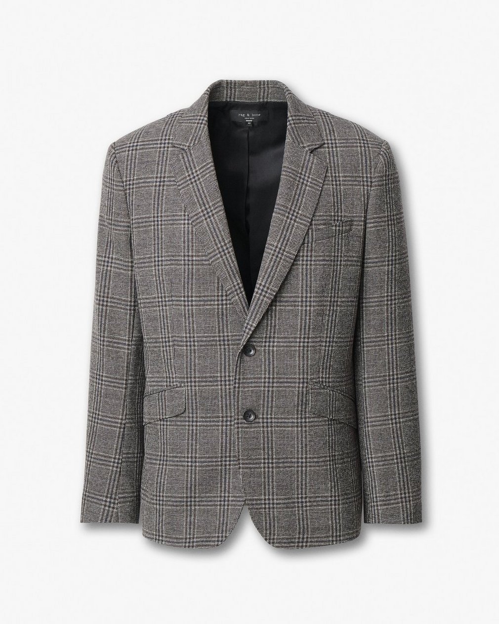 Butler Wool Plaid Blazer - Brown Plaid - Image 2