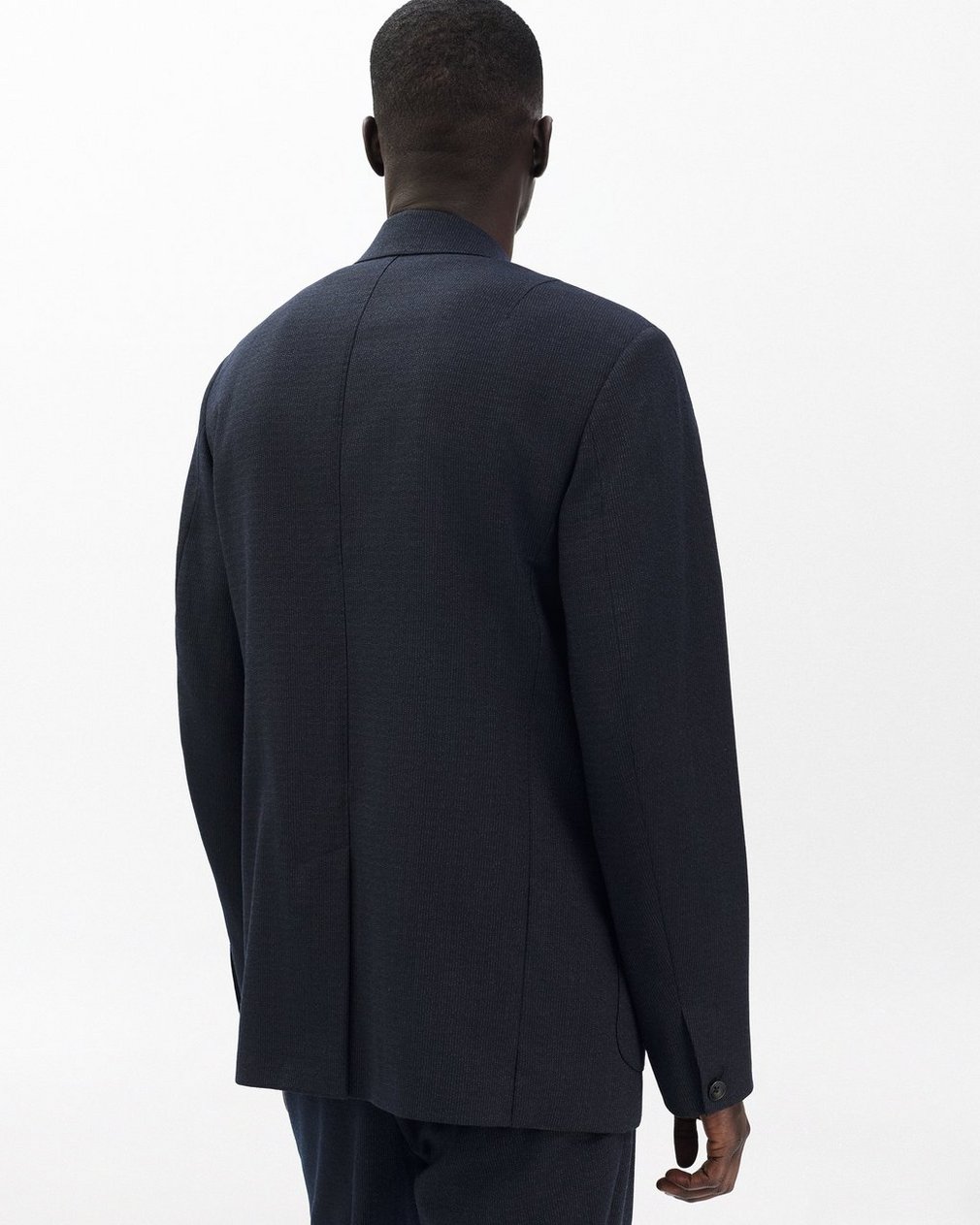Butler Italian Pinstripe Blazer - Navy - Image 5