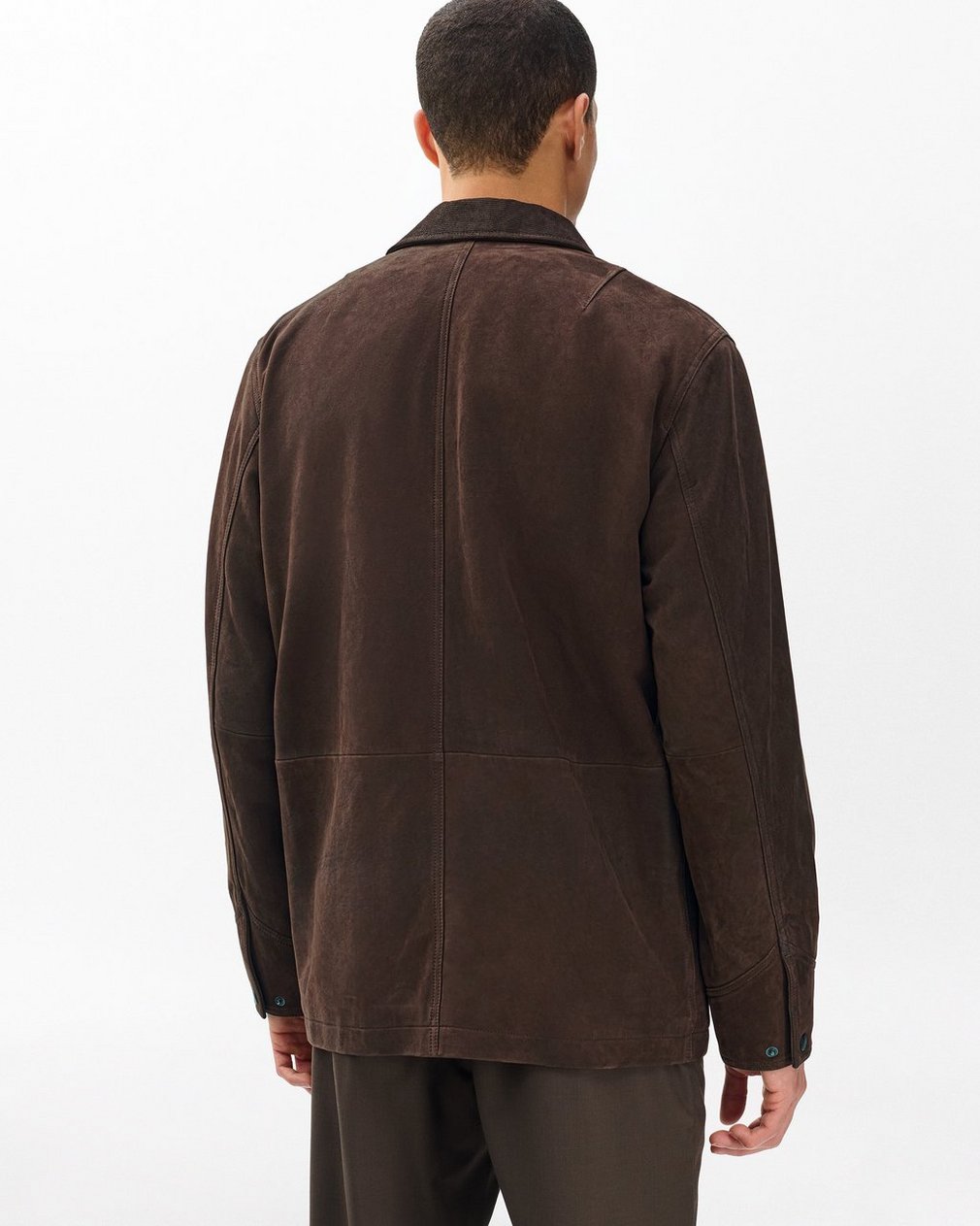 Graham Suede Chore Jacket - Brown - Image 6