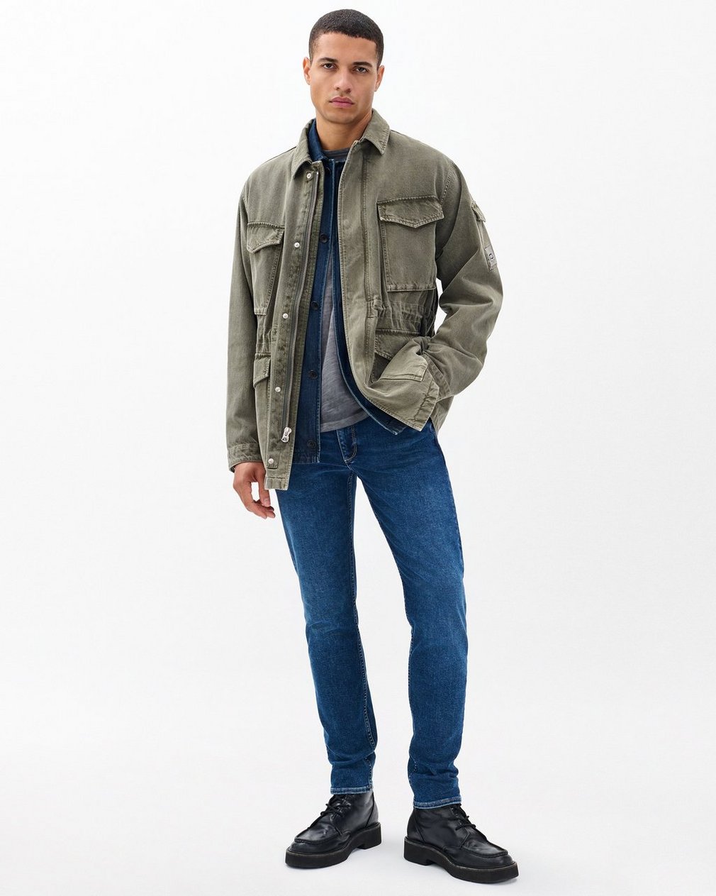 Denim Field Jacket - Dark Shadow - Image 3