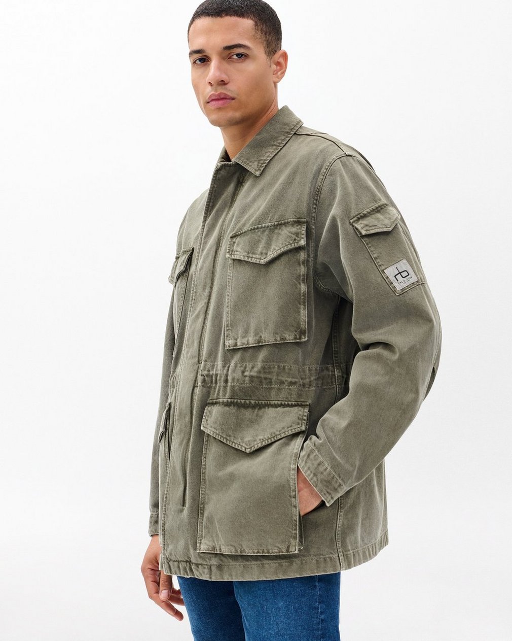 Denim Field Jacket - Dark Shadow - Image 4