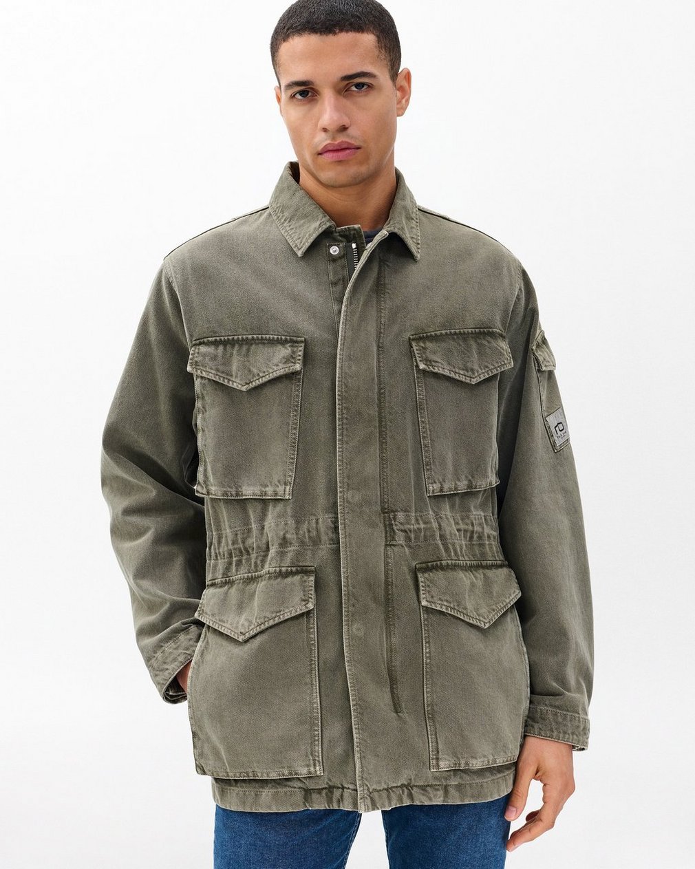 Denim Field Jacket - Dark Shadow - Image 5