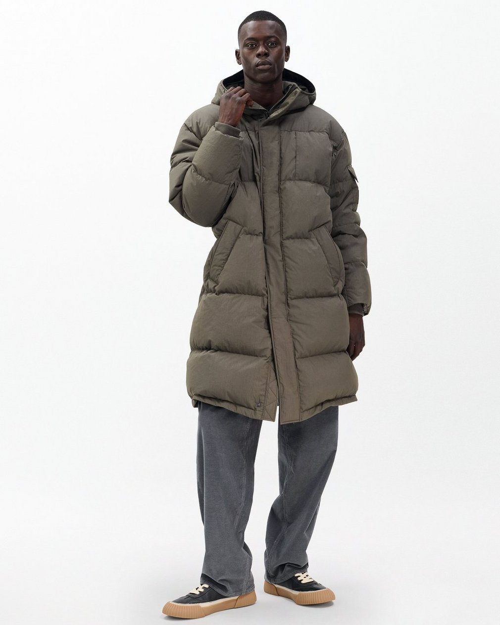 Victor Down Coat - Dark Shadow - Image 3