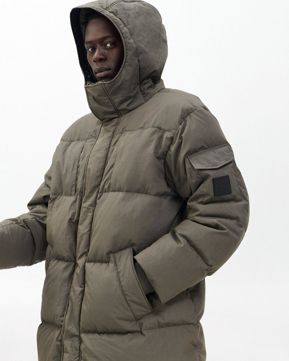 Victor Down Coat - Dark Shadow - Image 4