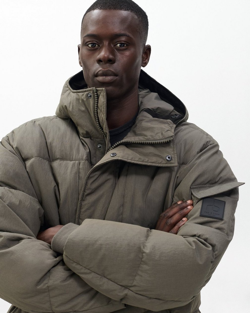 Victor Down Coat - Dark Shadow - Image 5