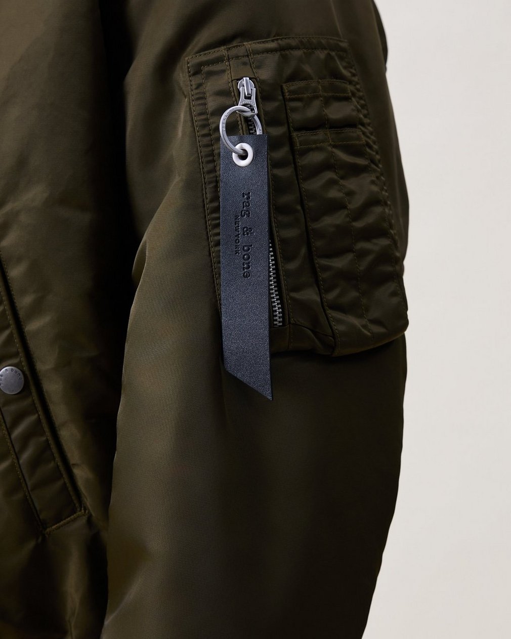 Mason Bomber Jacket - Olive - Image 3