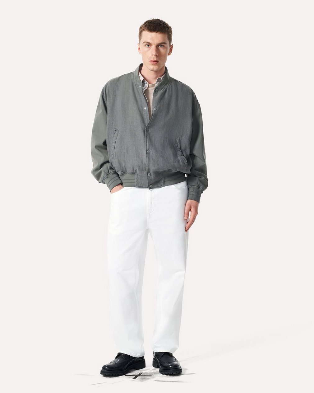 Leo Linen Souvenir Jacket - Pavement - Image 3