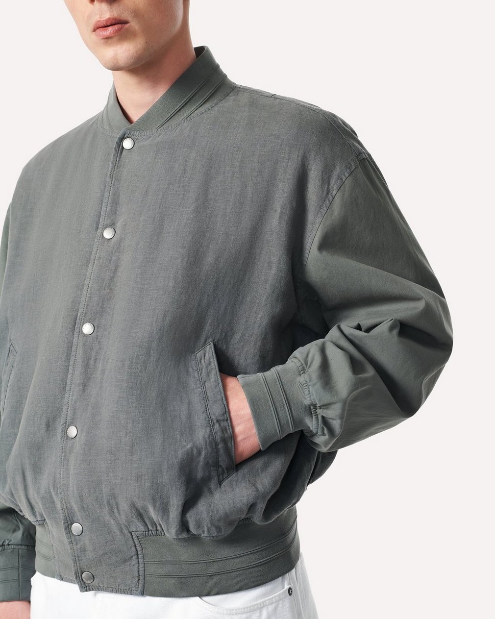 Leo Linen Souvenir Jacket - Pavement - Image 4