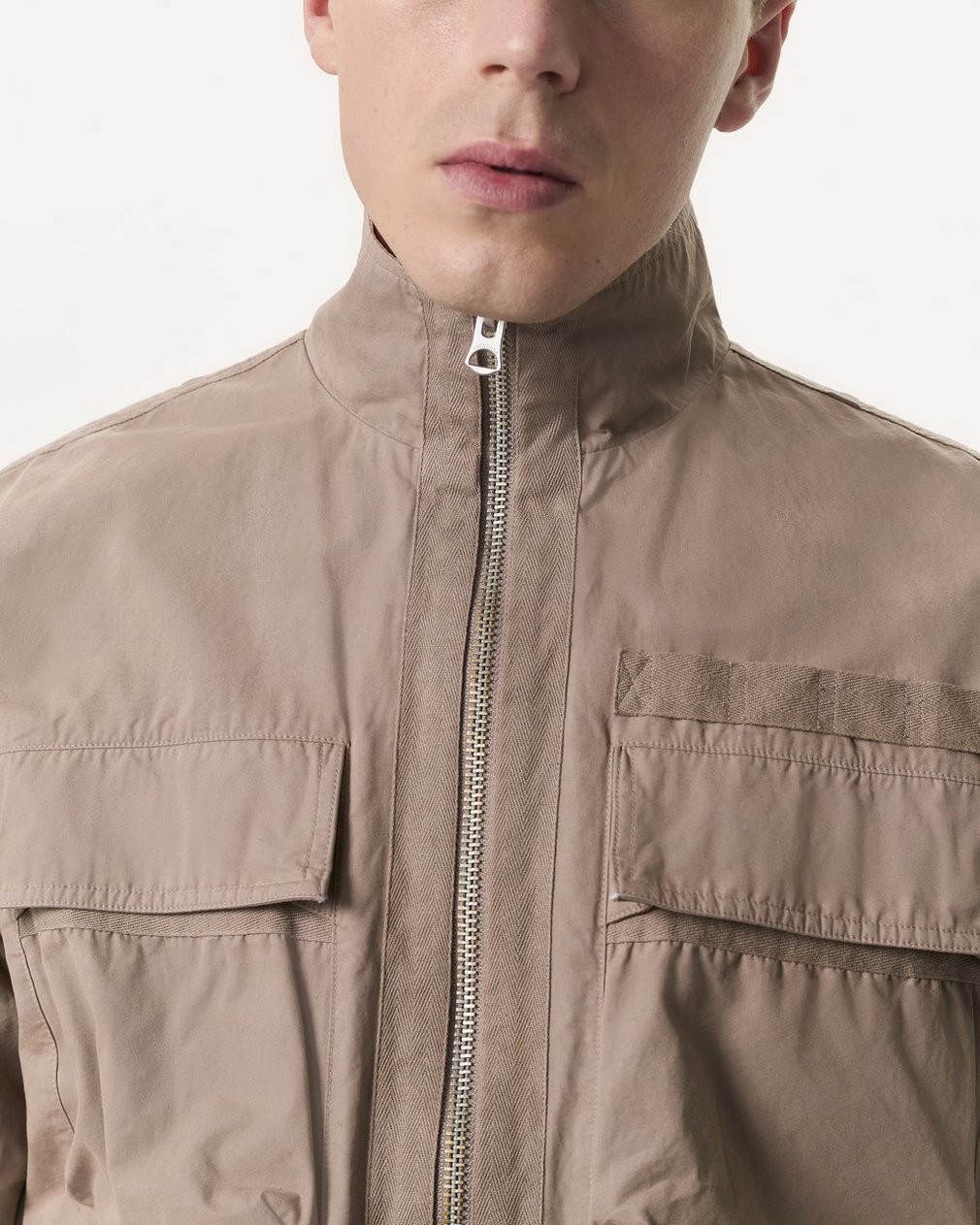 Ashland Cotton Utility Jacket - Elephant Grey - Image 3