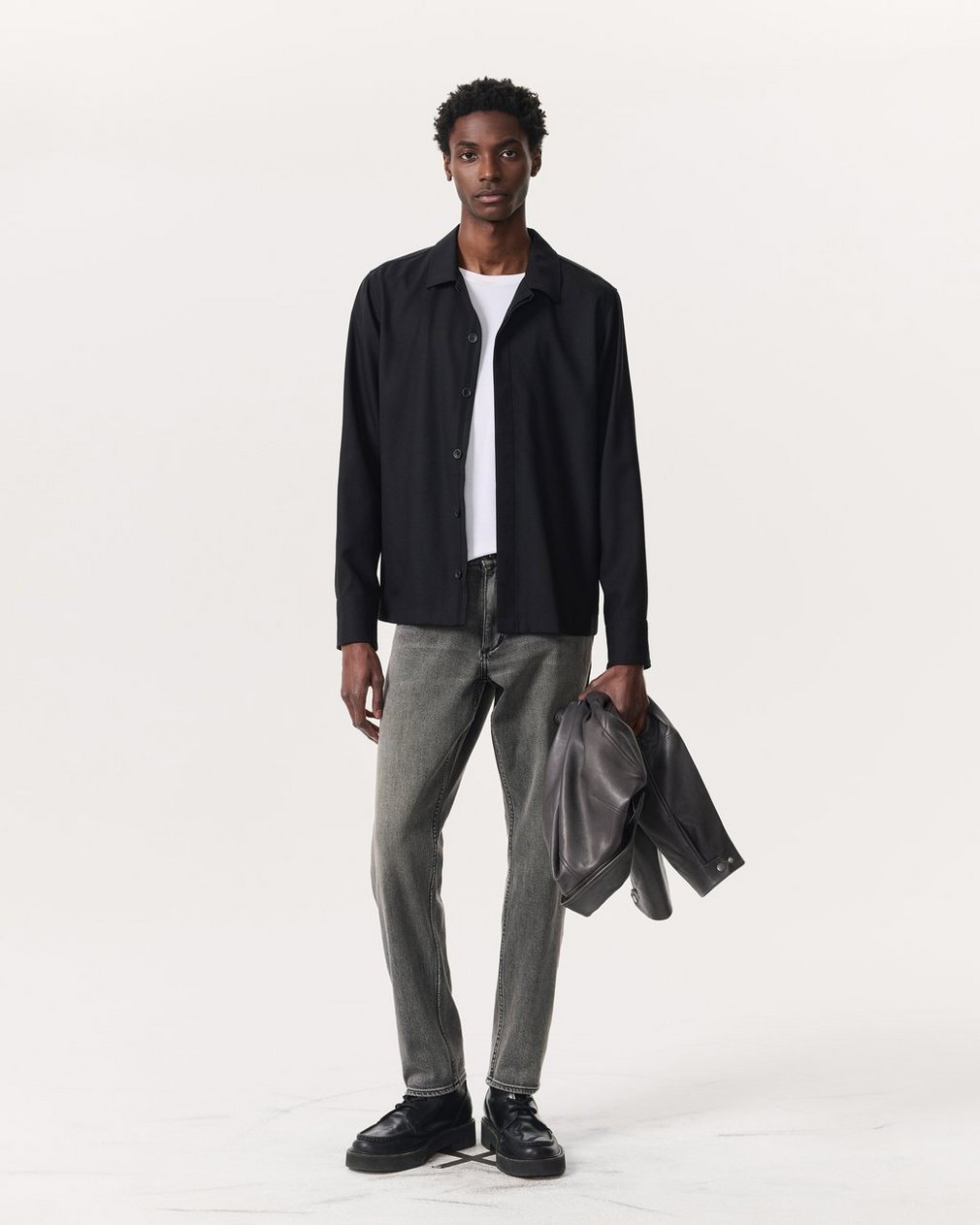 Hyde Wool-Blend Ripstop Shirt Jacket - Black - Image 4