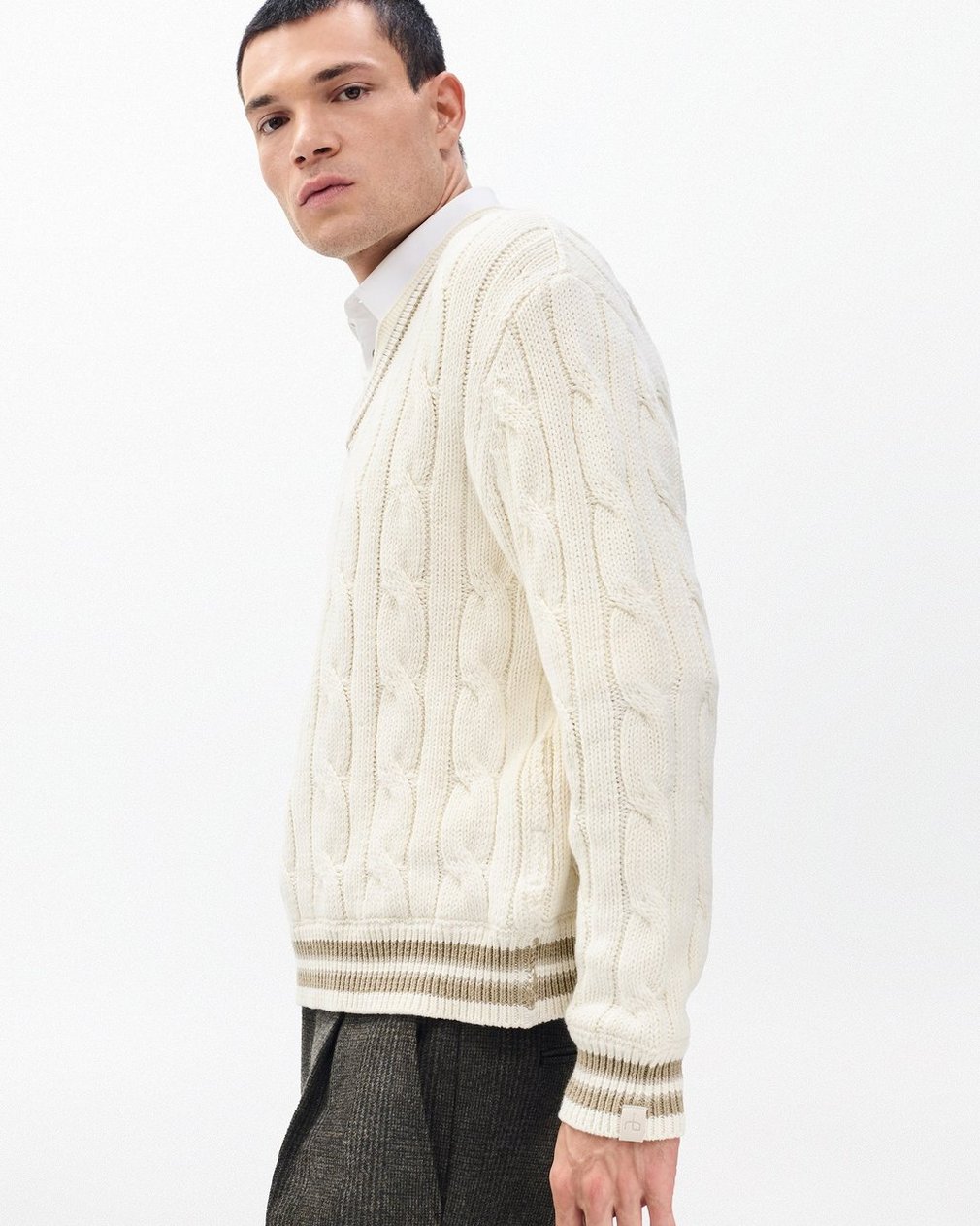Tristan Cricket Sweater - Vanilla - Image 4