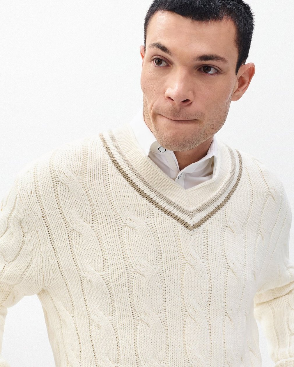Tristan Cricket Sweater - Vanilla - Image 5
