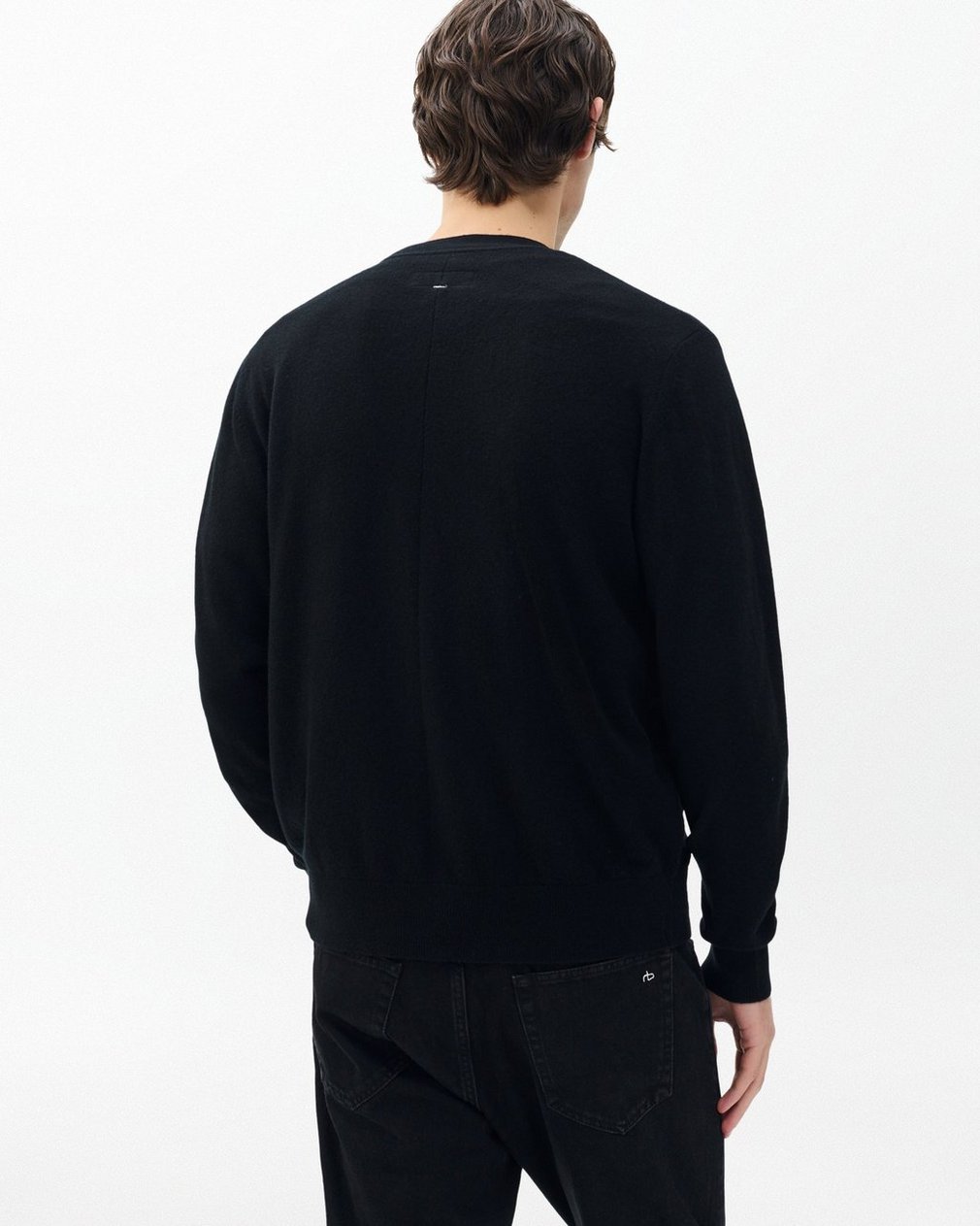 Sour Face Wool Cardigan - Black - Image 6