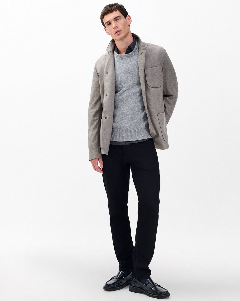 Declan Cashmere Sweater - Grey - Image 2