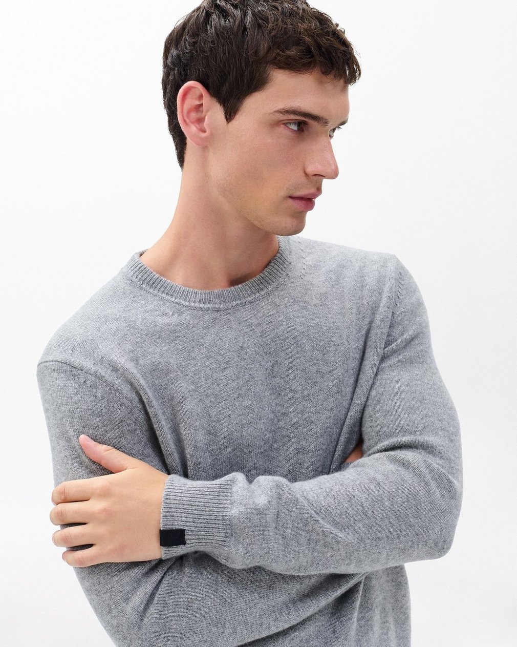 Declan Cashmere Sweater - Grey - Image 3