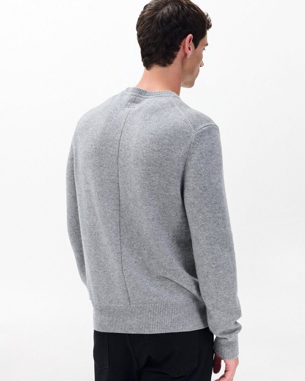Declan Cashmere Sweater - Grey - Image 5
