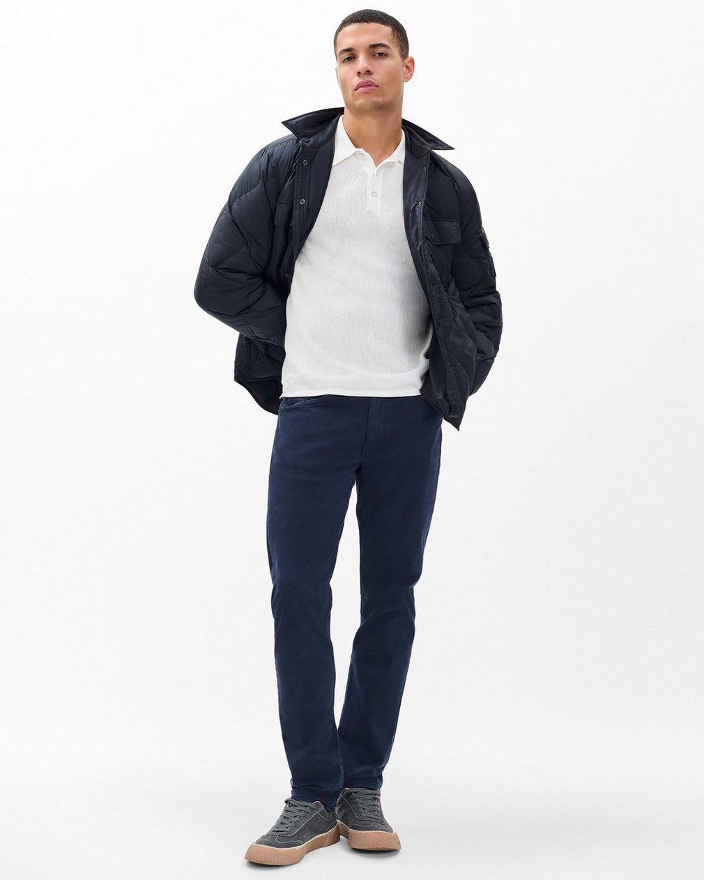 Harvey Knit Polo - Ivory - Image 3