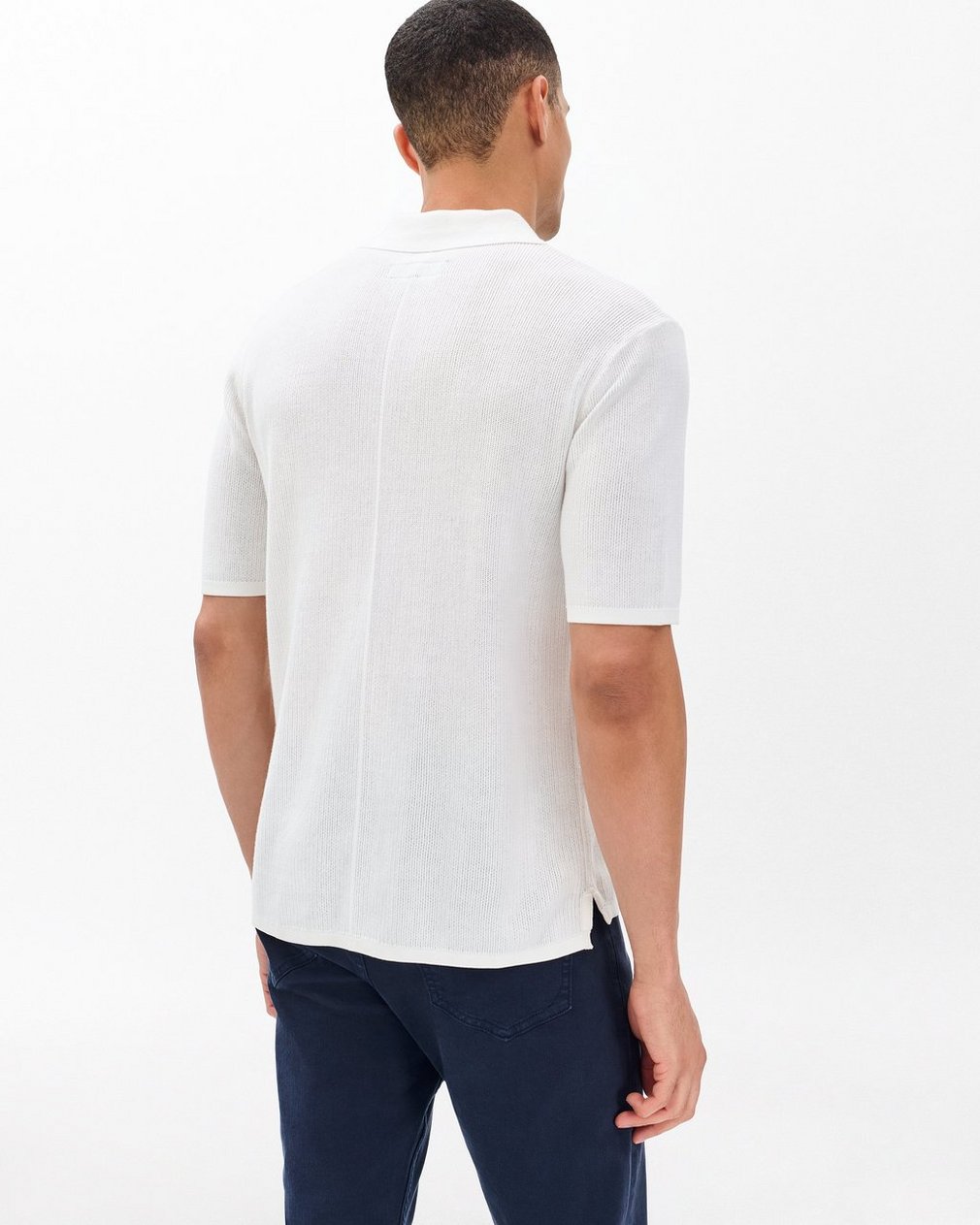 Harvey Knit Polo - Ivory - Image 6