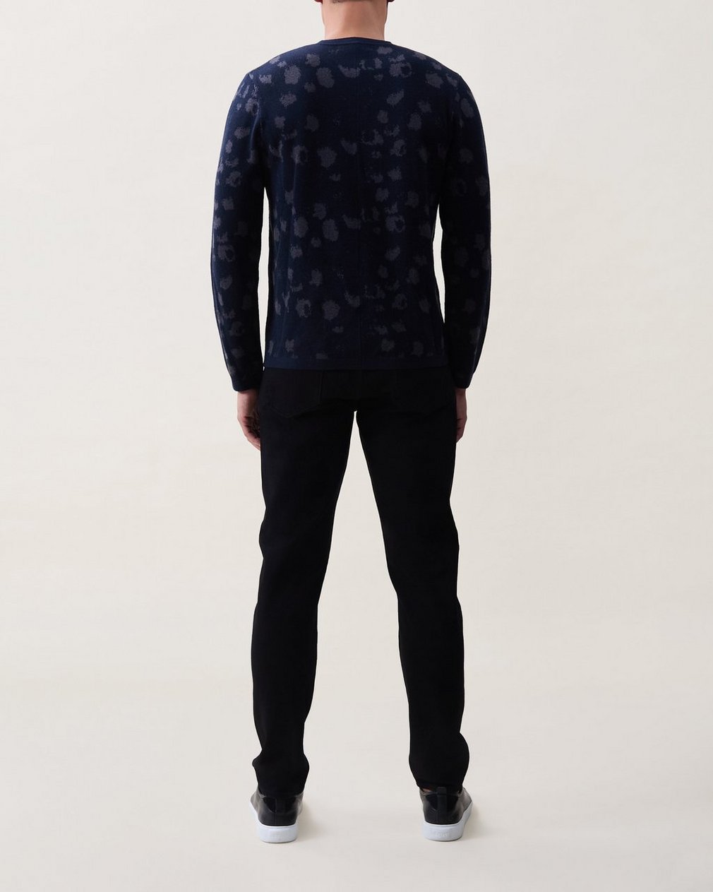 Russ Jacquard Crewneck Sweater - Salute Leopard - Image 2