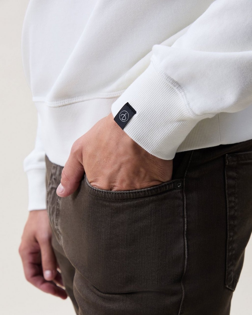 Massey Terry Sweatshirt - Chalk - Image 4