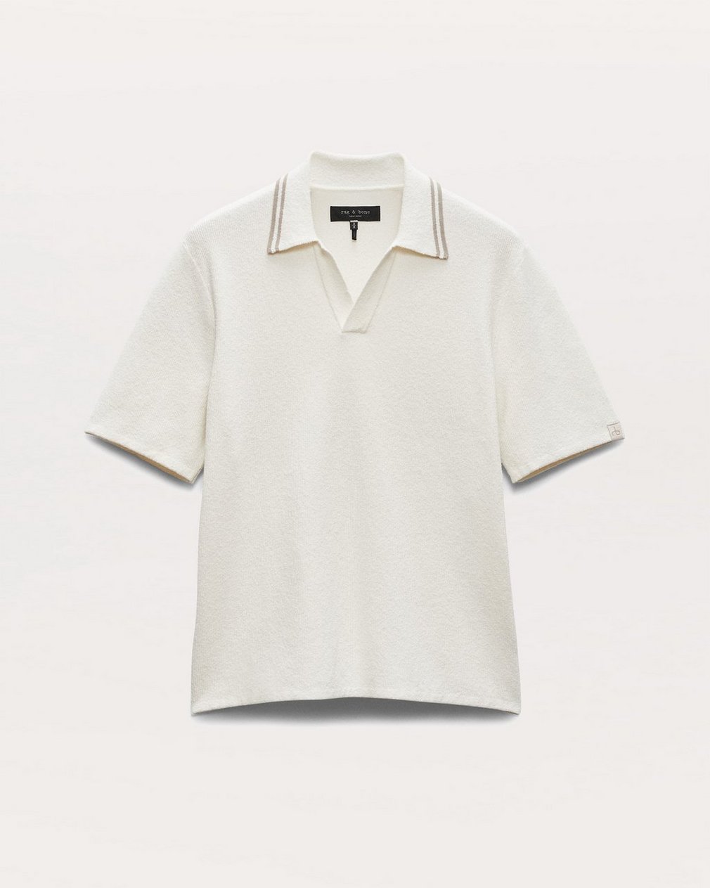 Zuma Johnny Collar Knit Polo Shirt - Ivory