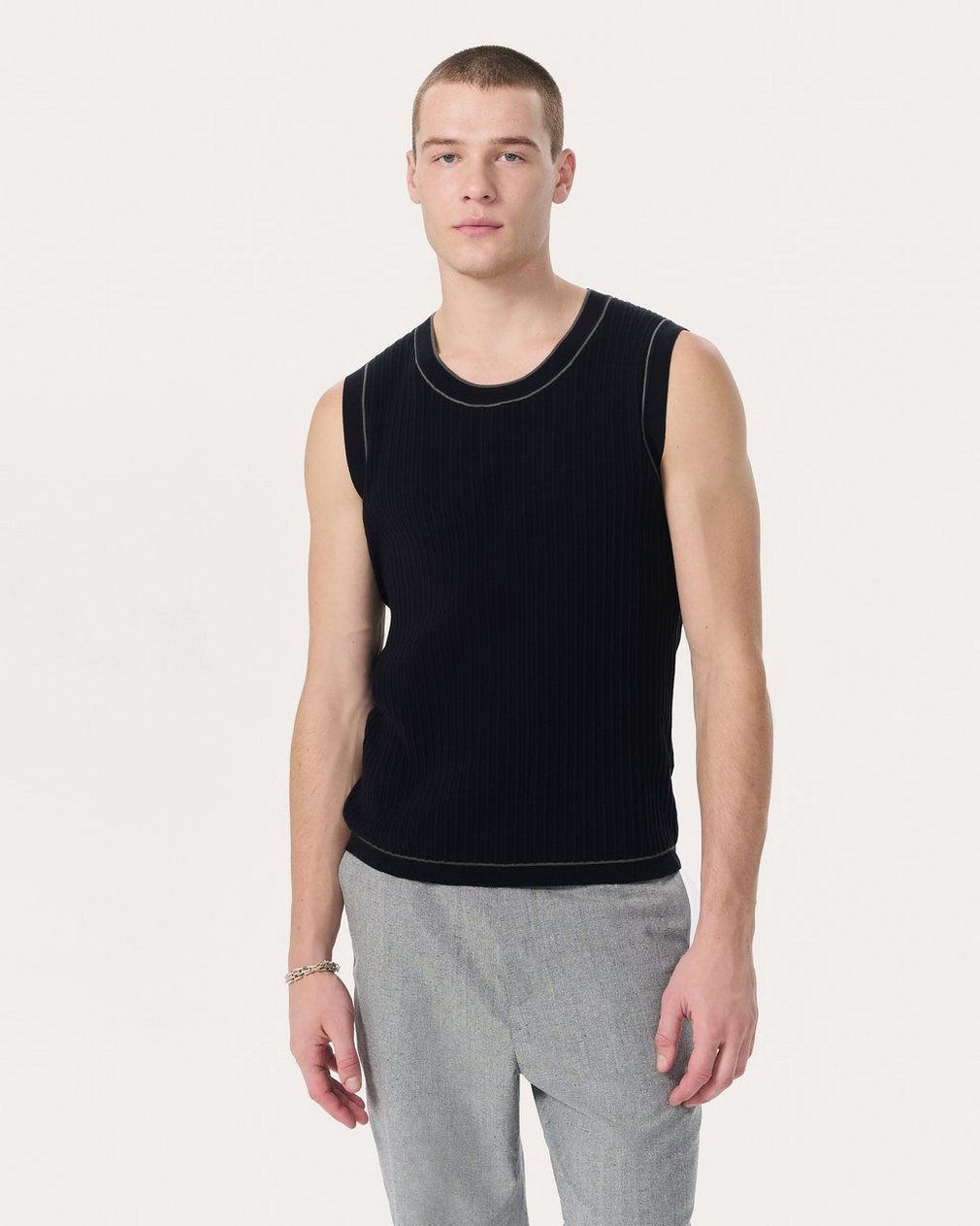 Sanford Knit Tank Top - Black - Image 2