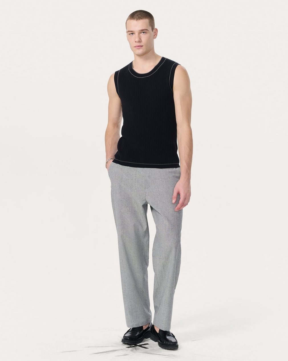 Sanford Knit Tank Top - Black - Image 3