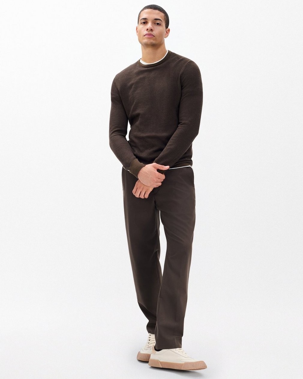 Gregory Crewneck Sweater - Stonewall - Image 3
