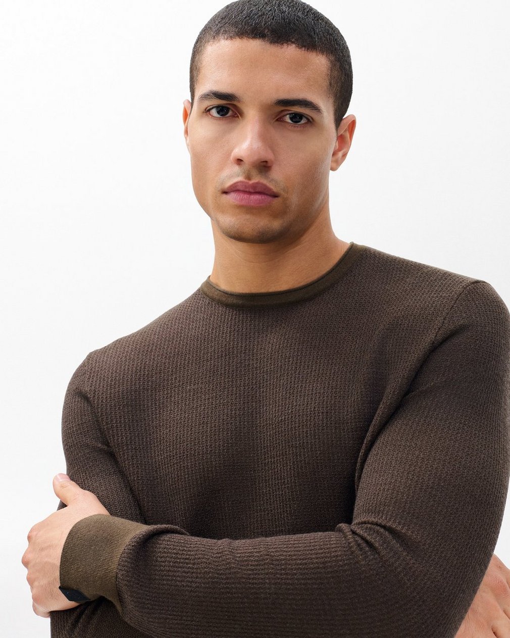 Gregory Crewneck Sweater - Stonewall - Image 4