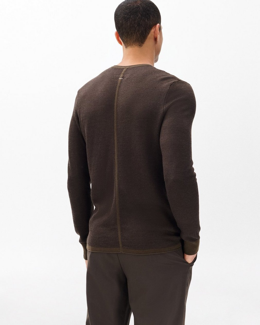 Gregory Crewneck Sweater - Stonewall - Image 6