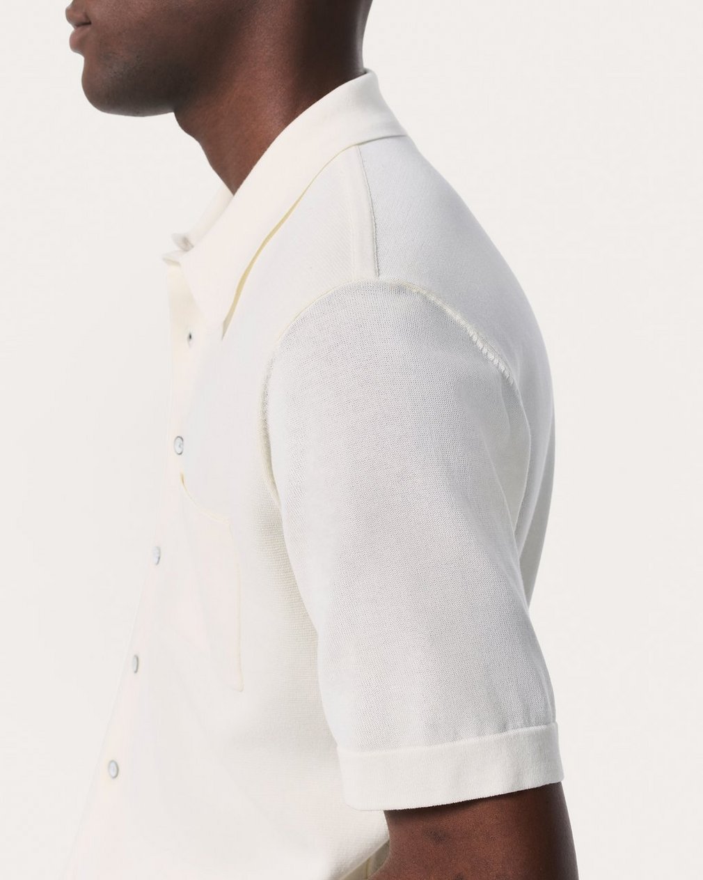 Dalton Knit Shirt - White - Image 5