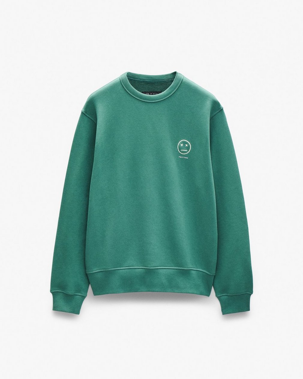 Sour Face Embroidered Sweatshirt - Pine Forest - Image 2