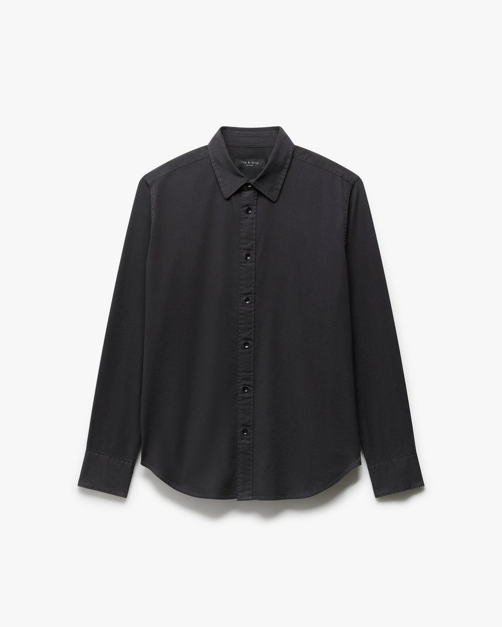 Tomlin Stretch Dobby Shirt - Charcoal Grey - Image 2