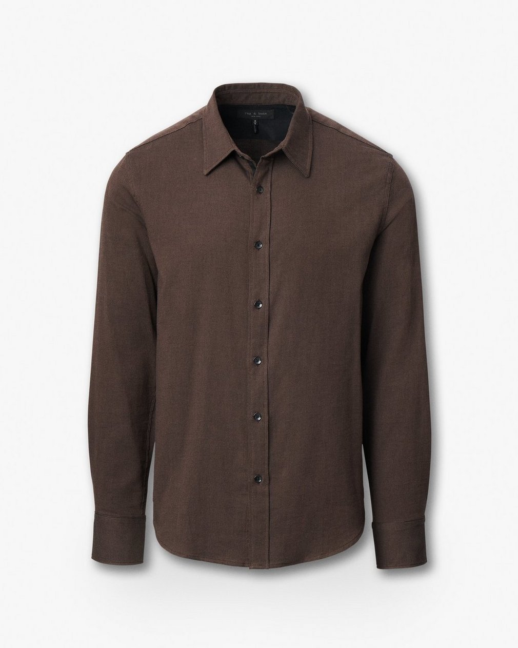 Tomlin Stretch Dobby Shirt - Dark Brown - Image 2
