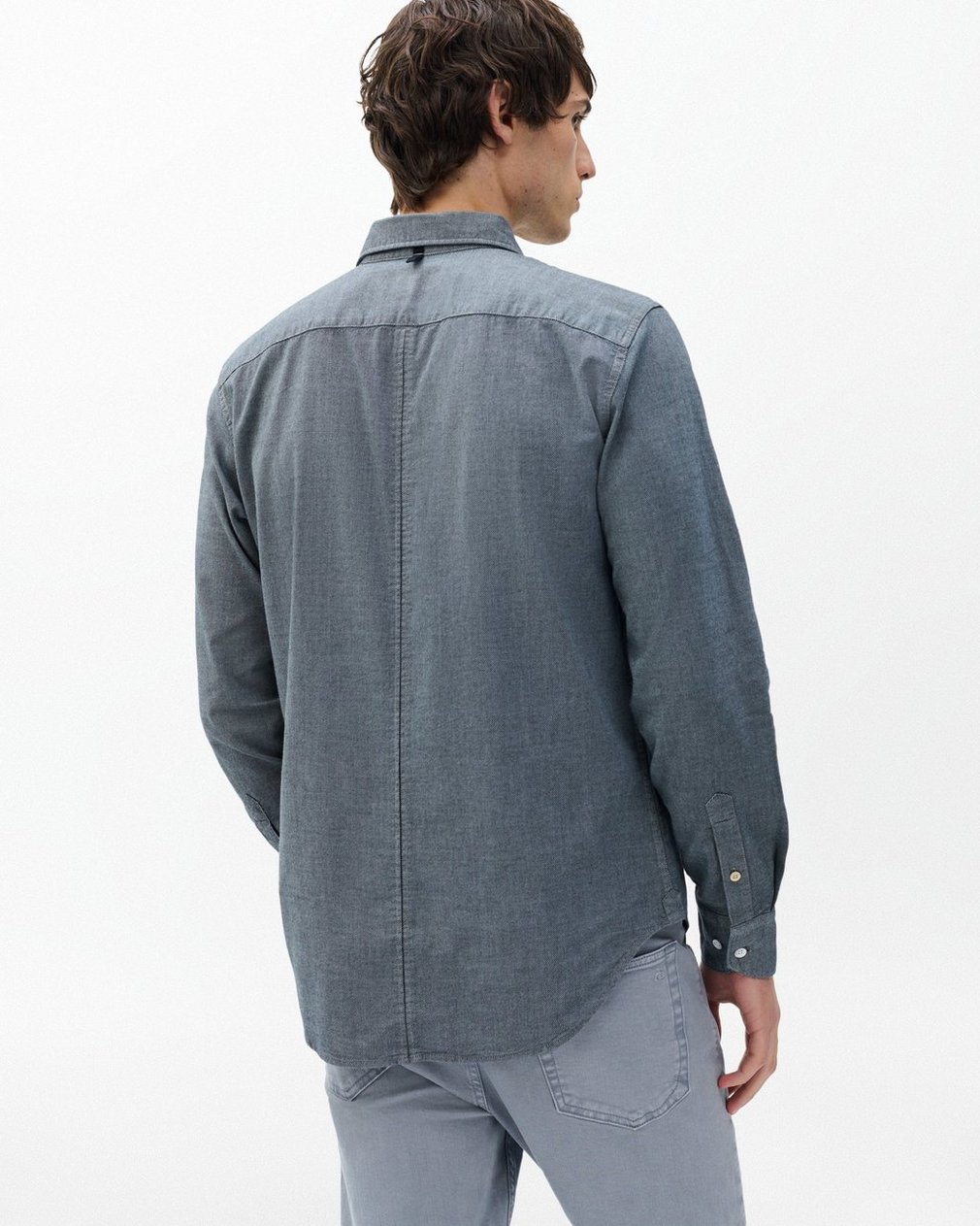 Tomlin Stretch Dobby Shirt - Sky Blue - Image 6
