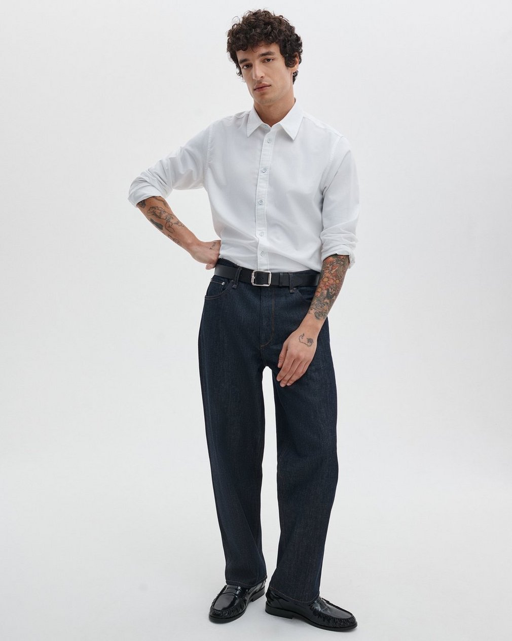 Tomlin Stretch-Cotton Dobby Shirt - White - Image 3