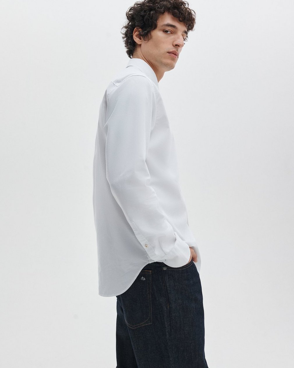 Tomlin Stretch-Cotton Dobby Shirt - White - Image 4