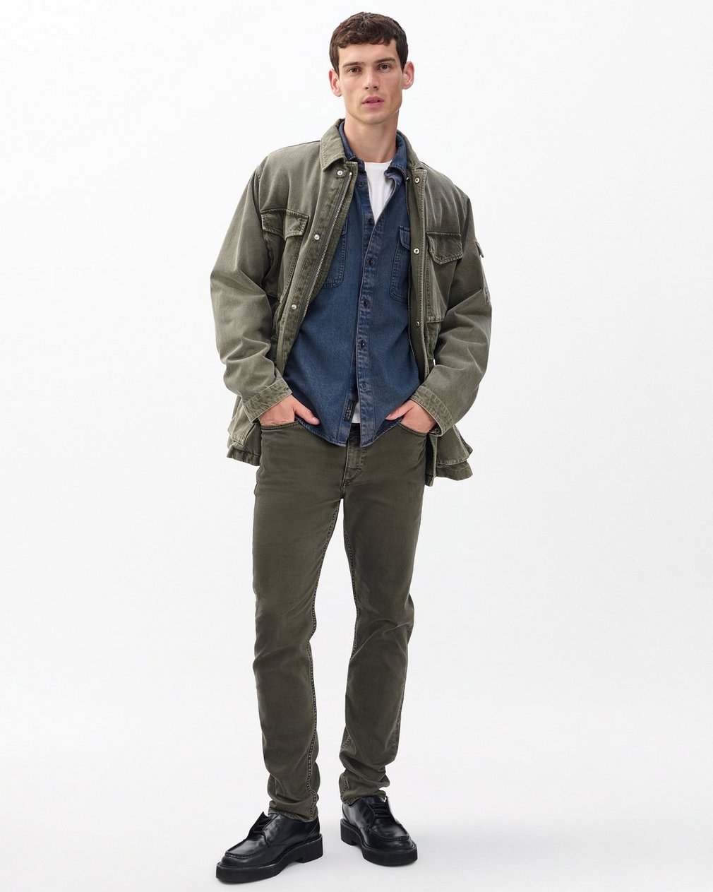 Jack Infuse Denim Shirt - Graphite Indigo - Image 3
