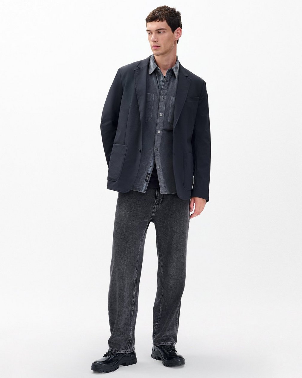 Corduroy CPO Overshirt - Slate - Image 3