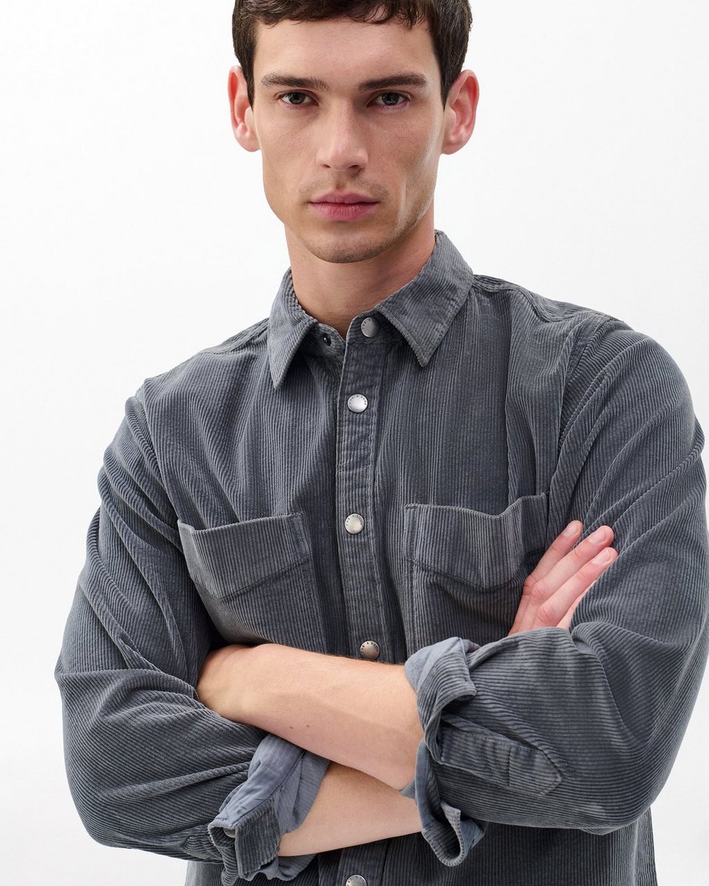 Corduroy CPO Overshirt - Slate - Image 5