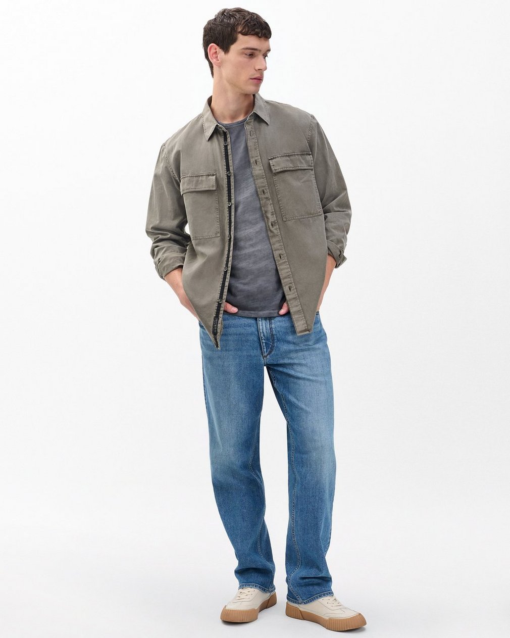 Finch Overdyed Shirt - Brown - Image 3