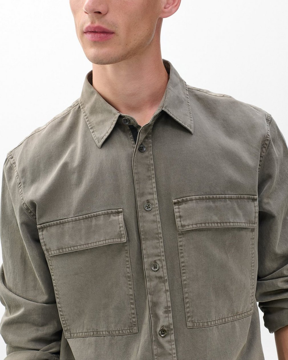 Finch Overdyed Shirt - Brown - Image 5