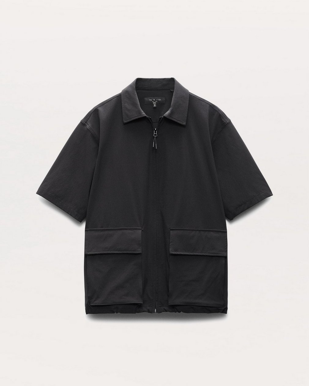 Breaker Relaxed Fit Utility Overshirt - Black - Image 2