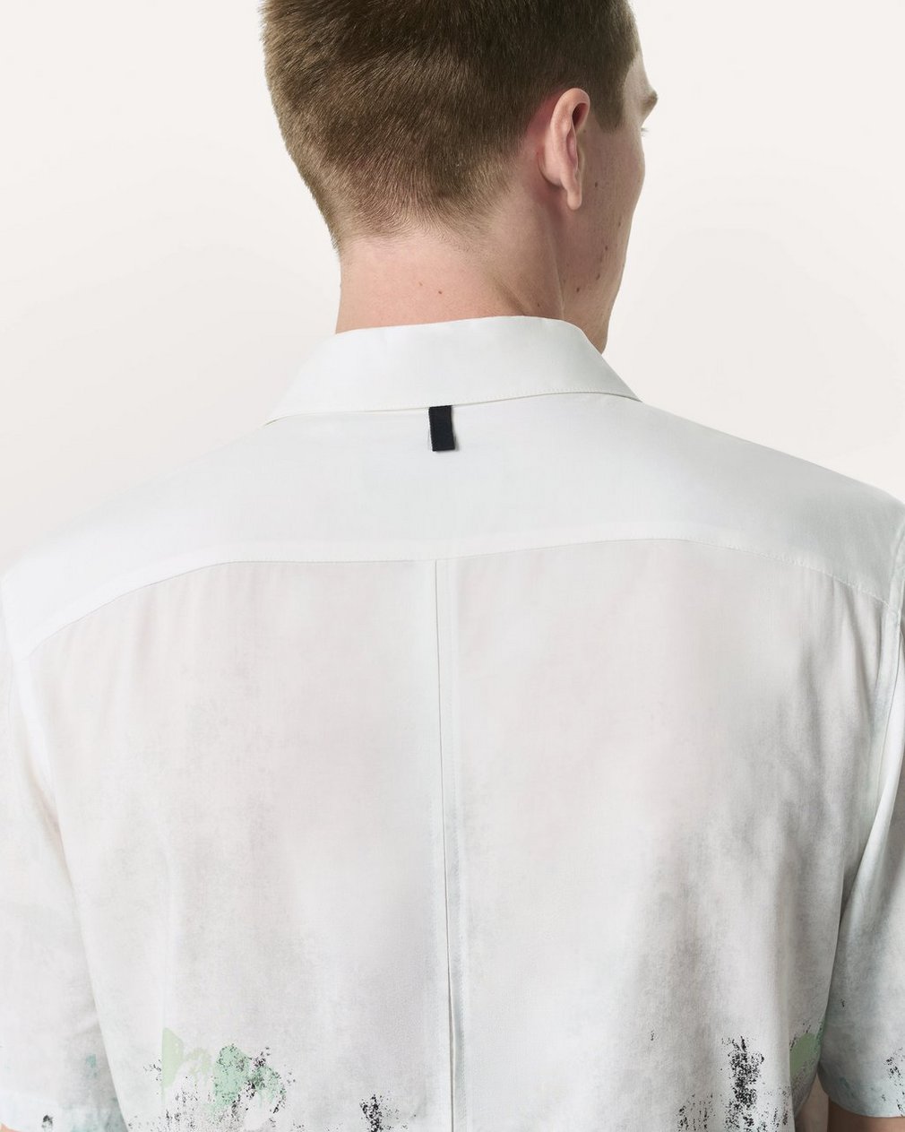 Relaxed Fit Dalton Paint Splatter Shirt - White Paint - Image 6