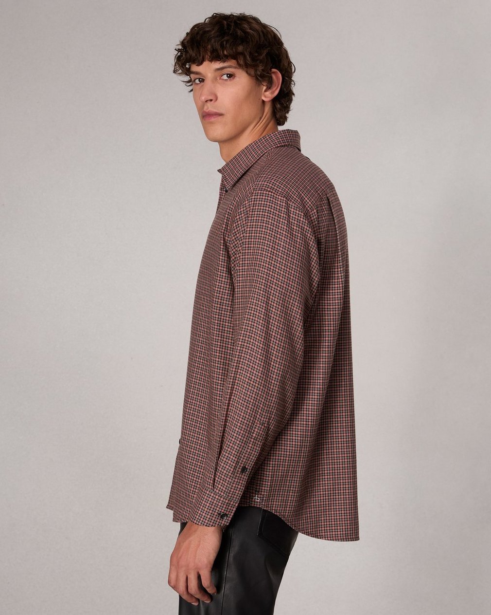 Matthew Plaid Shirt - Brown Plaid - Image 4