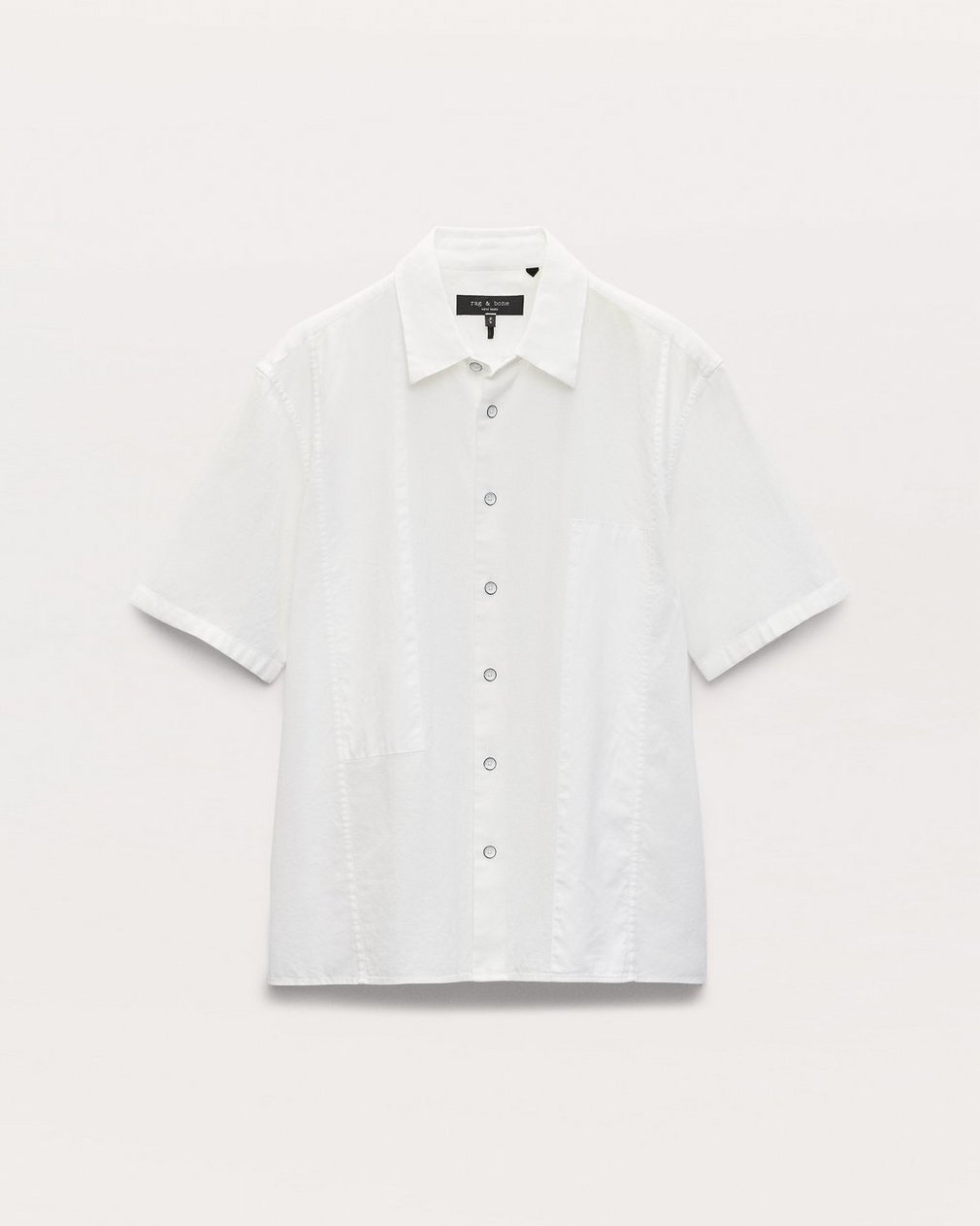 Dalton Patchwork Shirt - White - Image 2
