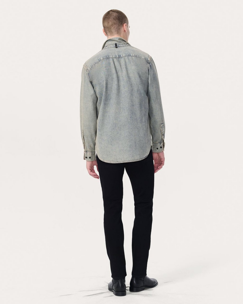 Finch Denim Shirt - Worn Bleach - Image 7